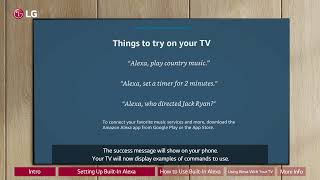 LG TVs How To Set Up Alexa On Your LG Smart TV [upl. by Ettenwahs30]