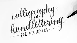 How To Calligraphy amp Hand Lettering for Beginners Tutorial  Tips [upl. by Nelak]