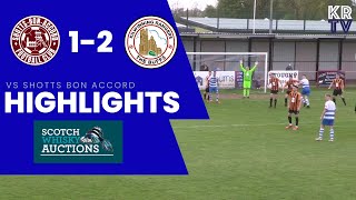 HIGHLIGHTS Shotts Bon Accord 12 Kilwinning Rangers [upl. by Neva118]