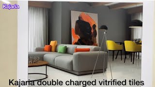 Vitrified tiles design  kajaria double charged vitrified tiles price youtube viral reels video [upl. by Susan]