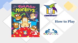 Fun Games for Kids  Too Many Monkeys by Gamewright  How to Play [upl. by Beaufort658]