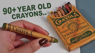 I Tested 90 Year Old Crayola Crayonsi cant believe i found these [upl. by Sletten]