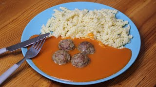 RAJSKÁ OMÁČKA S MASOVÝMI KOULEMI JAKO OD MAMINKY  RAJSKÁ OMÁČKA RECEPT PODLE MIČORA [upl. by Olia]