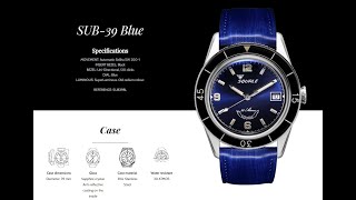 Squale Sub39 Blue [upl. by Ahseikan200]