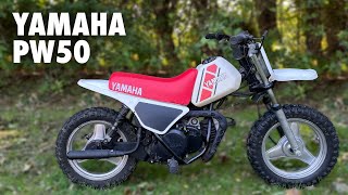 Yamaha PW50 Review and Ride  1981 Yzinger [upl. by Netloc459]