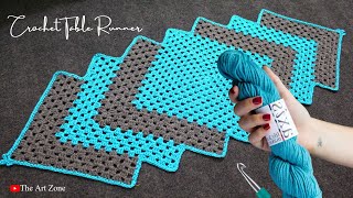 Modern Crochet Table Runner Pattern to Decorate your Dining Table  Crochet Tutorial for Beginners [upl. by Orel812]