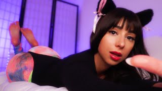 ASMR click this if you NEED SLEEP NOW 😳💜 personal attention face touching brushing asmr sounds [upl. by Ahnavas]