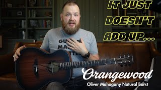 This is the best guitar under 500the orangewoodguitars Oliver Natural Burst [upl. by Arutnev300]