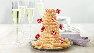 Coop Kransekake  Almond Ring Cake Wreath Cake [upl. by Bluh274]