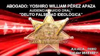 JUICIO ORAL  DELITO FALSEDAD IDEOLÓGICA [upl. by Nillad]