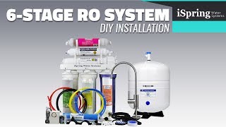 Installation  iSpring RCC7AK Reverse Osmosis Water Filtration System with English subtitle [upl. by Little436]