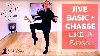 Technique Jive Chasses Feet Hips amp Body Rhythm from Beginner to Expert  Ballroom Mastery TV [upl. by Arotal360]