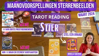 STIER MAART 2024 STERRENBEELD READING TAROT VOORSPELLING ASTROLOGIE MIREILLE VAN RIJN [upl. by Phylys]