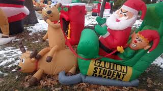 Over 80 Christmas Inflatables in one yard [upl. by Beauchamp]