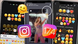 INSTAPRO IOS ATUALIZADO 2024 INSTAGRAM estilo IPHONE ✅ IOS 18 EMOJIS  FONTES IOS  REPOST REELS IOS [upl. by Ikaz]