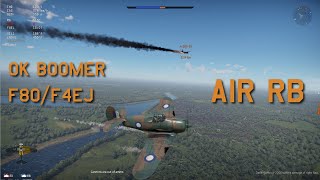 War Thunder Boomerang Mk I F80A5 Shooting Star F4EJ Phantom II [upl. by Leicester]