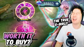 Worth it to buy New Angela starlight Skin AVATAR OF TIME  Mobile Legends Gosu General skins [upl. by Gloriane]