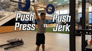 Push Press vs Push Jerk  Overhead Strength amp Power [upl. by Ecreip]