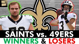 New Orleans Saints Winners amp Losers After NFL Preseason Game Week 2 vs San Francisco 49ers [upl. by Ycniuq298]