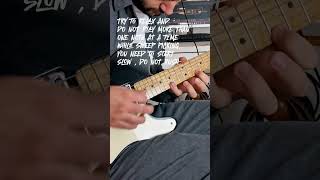 SWEEP PICKING  TAPPING LICK guitar tutorial sweep picking solo tuesday guitarist [upl. by Sonitnatsok377]