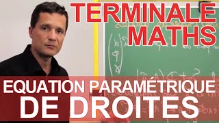 Equation paramétrique de droites  Le rappel de cours  MATHS  TS  Les Bons Profs [upl. by Hulburt]