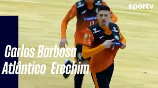 CARLOS BARBOSA 2 X 1 ATLÂNTICO ERECHIM  GOLS  LIGA NACIONAL DE FUTSAL  sportv [upl. by Annyl]