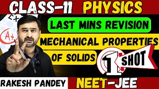 Mechanical Properties Of Fluids Class 11  Mechanical Properties Of Fluids Class 11 One Shot [upl. by Sseb]