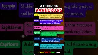 Why Each Zodiac Sign Is Dangerous Hidden Traits That Make Them Intense [upl. by Nwahsar833]