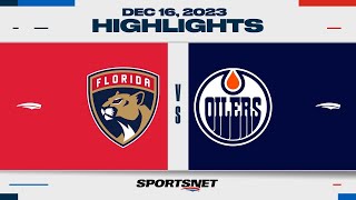 NHL Highlights  Panthers vs Oilers  December 16 2023 [upl. by Malinowski]