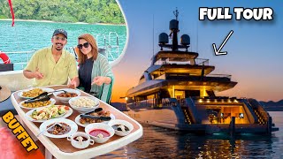 BUFFET in SUNSET YACHT CRUISE 😍  Langkawi Malaysia 🇲🇾 [upl. by Rotceh]