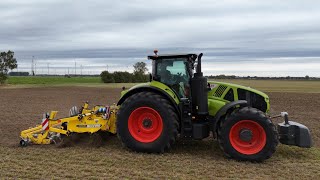 CLAAS AXION 930 mit ein BEDNAR TERRALAND TN 3000 HMTR Tiefenlockerer  4K [upl. by Siraval]