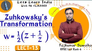 complexanalysis  Special Transformation  ZuhCowskys Transformation  wz1z conformalmapping [upl. by Nennerb]