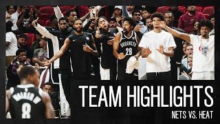 Game Highlights  Brooklyn Nets vs Heat  Preseason [upl. by Llertnahs]