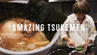 FAST ramen chef Miyake Tsukemen Experience  Fuunji in Shinjuku Tokyo  Japanese Food [upl. by Querida800]