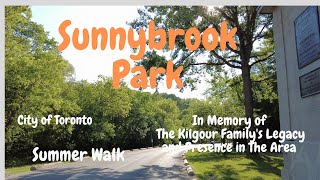 Summer Sunnybrook Park Walk I Toronto I Ontario【4K】 [upl. by Enialed]