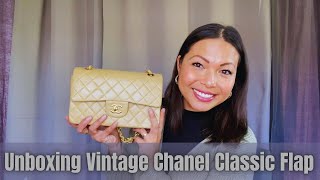 Unboxing Vintage Chanel Classic Flap Bag [upl. by Bailie]