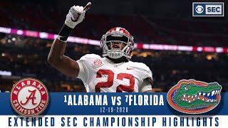 SEC Championship Extended Highlights 1 Alabama Crimson Tide vs 7 Florida Gators  CBS Sports HQ [upl. by Gnad]