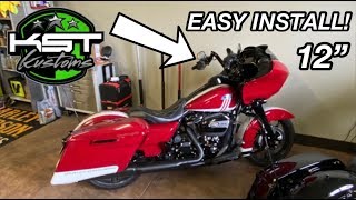 ROAD GLIDE KST 12quot SPEARHEAD HANDLEBAR INSTALL FULLY ADJUSTABLE [upl. by Ahsir]