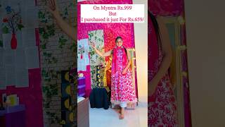 Myntra Kurti Haul Stylish Kurtis Under Rs 700  BudgetFashion Steal MyntraHaul AffordableFashion [upl. by Aerdnaid]