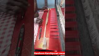 handloom machine weaving kanchipuram sarees  how handloom works for weaving sarees [upl. by Tezil]