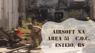 Airsoft na Area 51  COC  Esteio RS [upl. by Nylrahc]