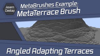 MetaBrushes Example MetaTerrace Brush  Angled Adapting Terraces [upl. by Nolyaj872]