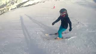 Skiing Mephisto piste in Flaine Grand Massif [upl. by Farmann]