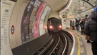 Northbound Northern Line Train at Embankment Station [upl. by Aracot43]