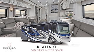 2024 Reatta XL Walkthrough  Class A Luxury Diesel Motorhome  Entegra Coach [upl. by Eicyak]