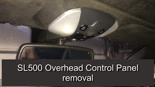 Mercedes SL500 R230 Overhead Control Panel removal code B1888 [upl. by Siravaj302]