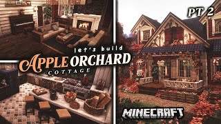 ˚ Lets Build Apple Orchard Cottage Pt 2 🍎🍂┊Aesthetic Minecraft with Cocricot Miniaturia Mods [upl. by Imeka]