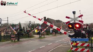 Spoorwegovergang Den Dolder😍4K😍  Dutch railroad crossing [upl. by Diley]