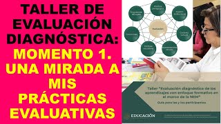 Soy Docente TALLER DE EVALUACIÓN DIAGNÓSTICA MOMENTO 1 UNA MIRADA A MIS PRÁCTICAS EVALUATIVAS [upl. by Arriaes]