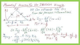 CE11023Product of inertia for an isosceles triangleStatics English [upl. by Balduin702]